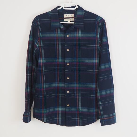NWT Madewell Flannel Oversized Ex-Boyfriend Shirt Women’s Size Small - Picture 1 of 10